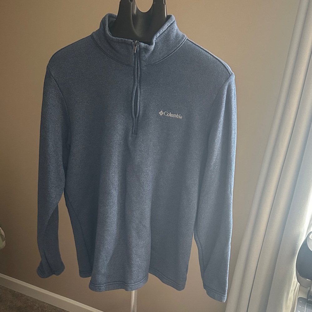 Columbia Navy Heather Half-Zip Fleece Pullover